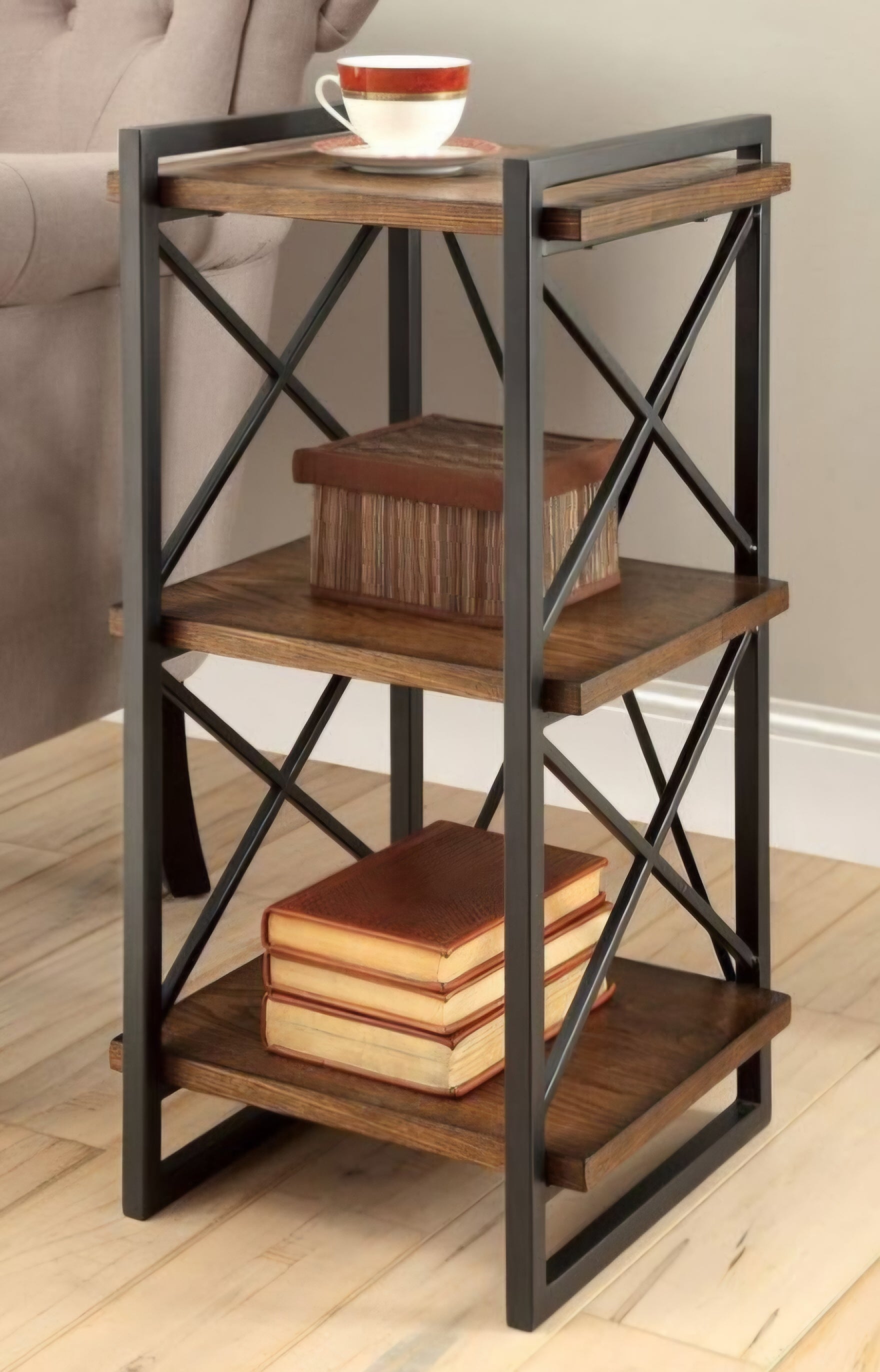 Industrial style shelving